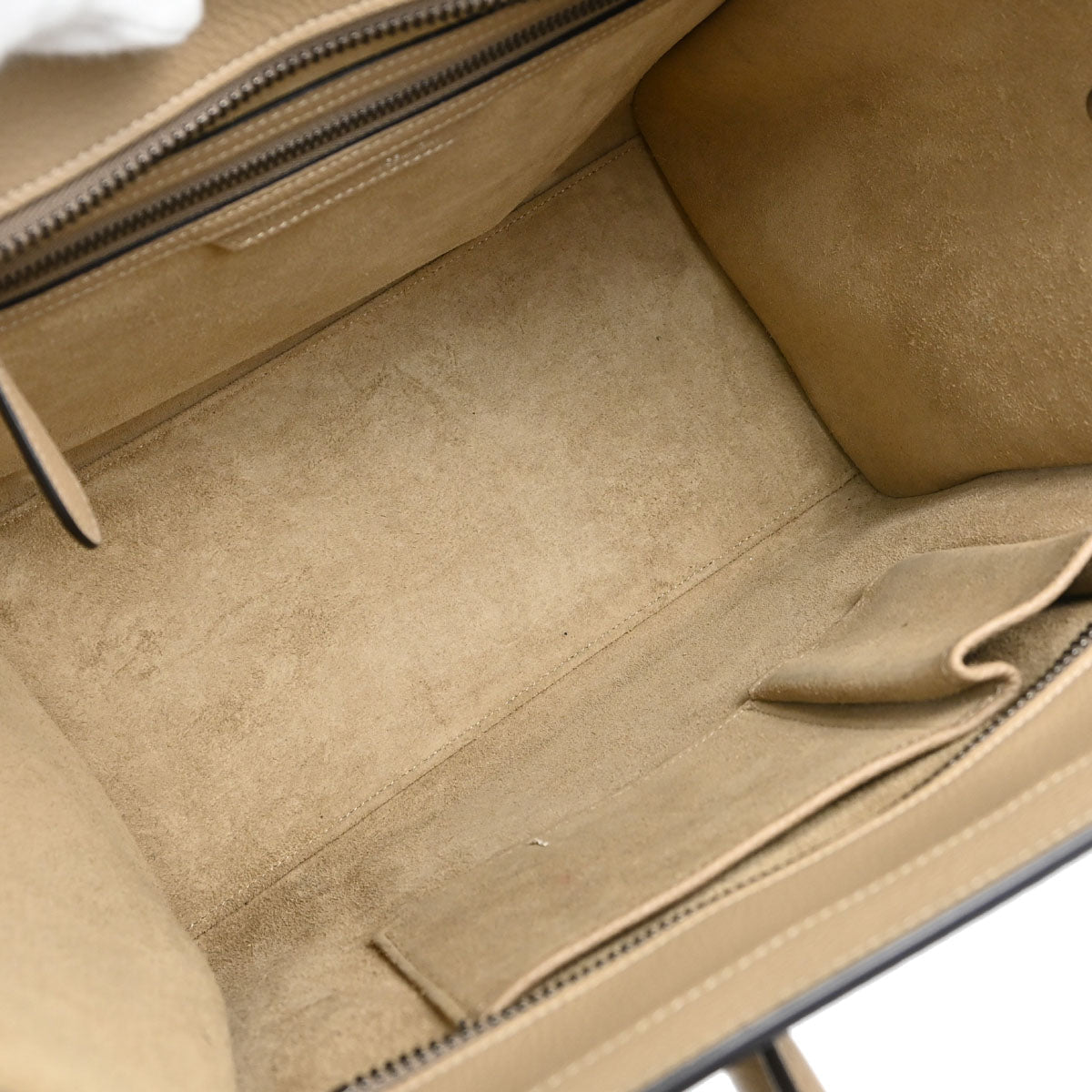 Celine Beige Mini Luggage Tote Bag