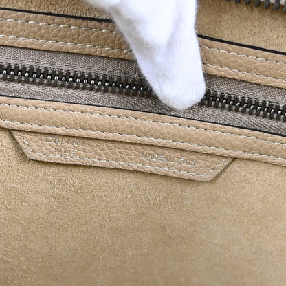 Celine Beige Mini Luggage Tote Bag