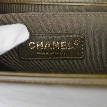 Boy Chanel 2016-2017 Green Shearling Calfskin Medium Shoulder Bag