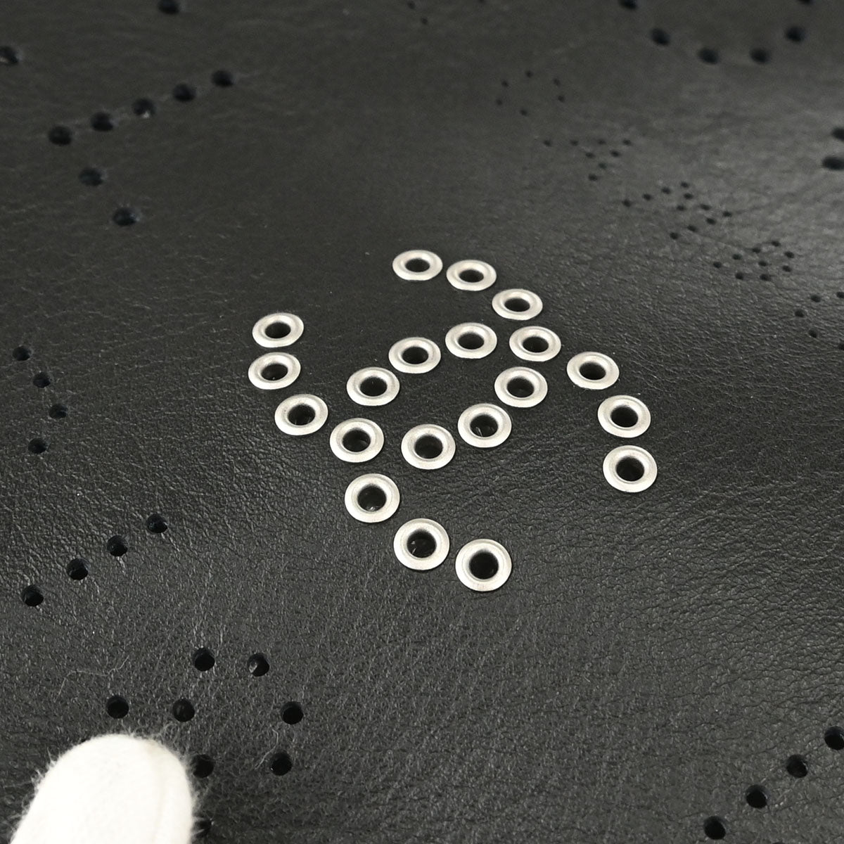 Chanel 2019 Black Perforated Calfskin Logo Eyelets Tote 2way Shoulder Handbag