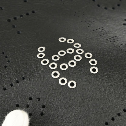 Chanel 2019 Black Perforated Calfskin Logo Eyelets Tote 2way Shoulder Handbag