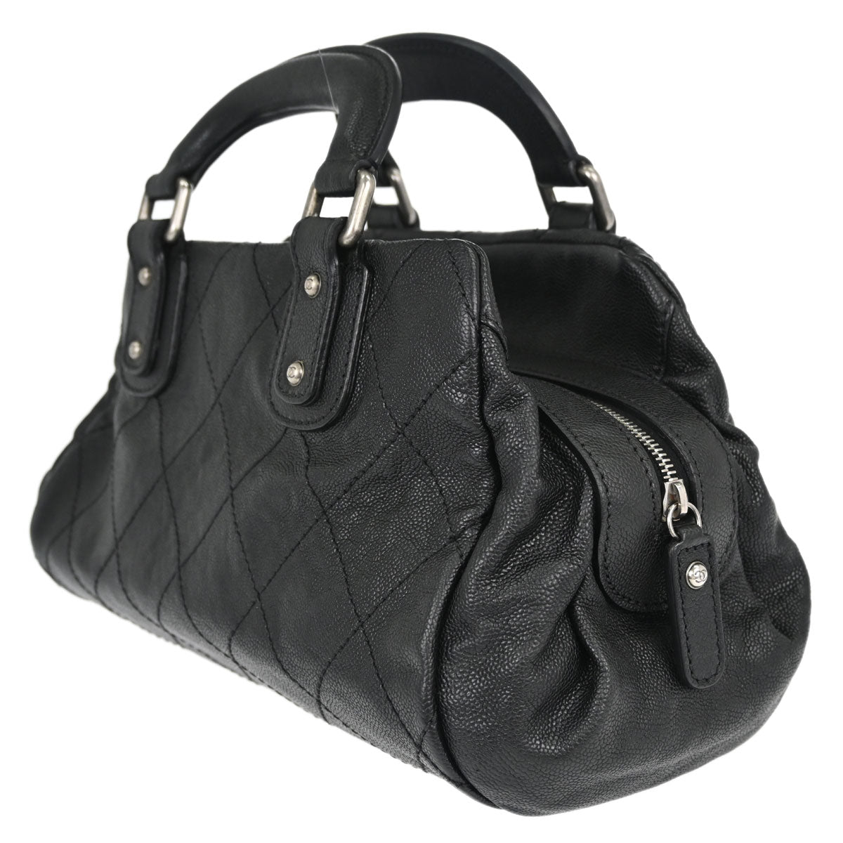 Chanel Black Caviar Skin Outdoor Ligne Dctor Bag