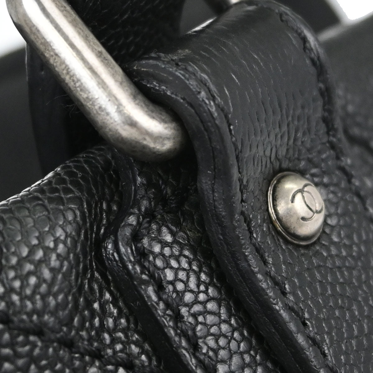 Chanel Black Caviar Skin Outdoor Ligne Dctor Bag