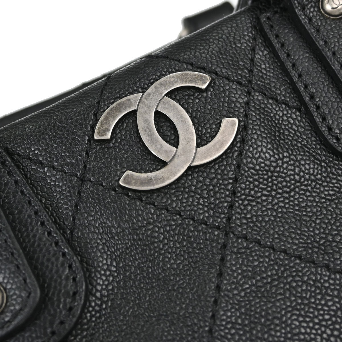 Chanel Black Caviar Skin Outdoor Ligne Dctor Bag
