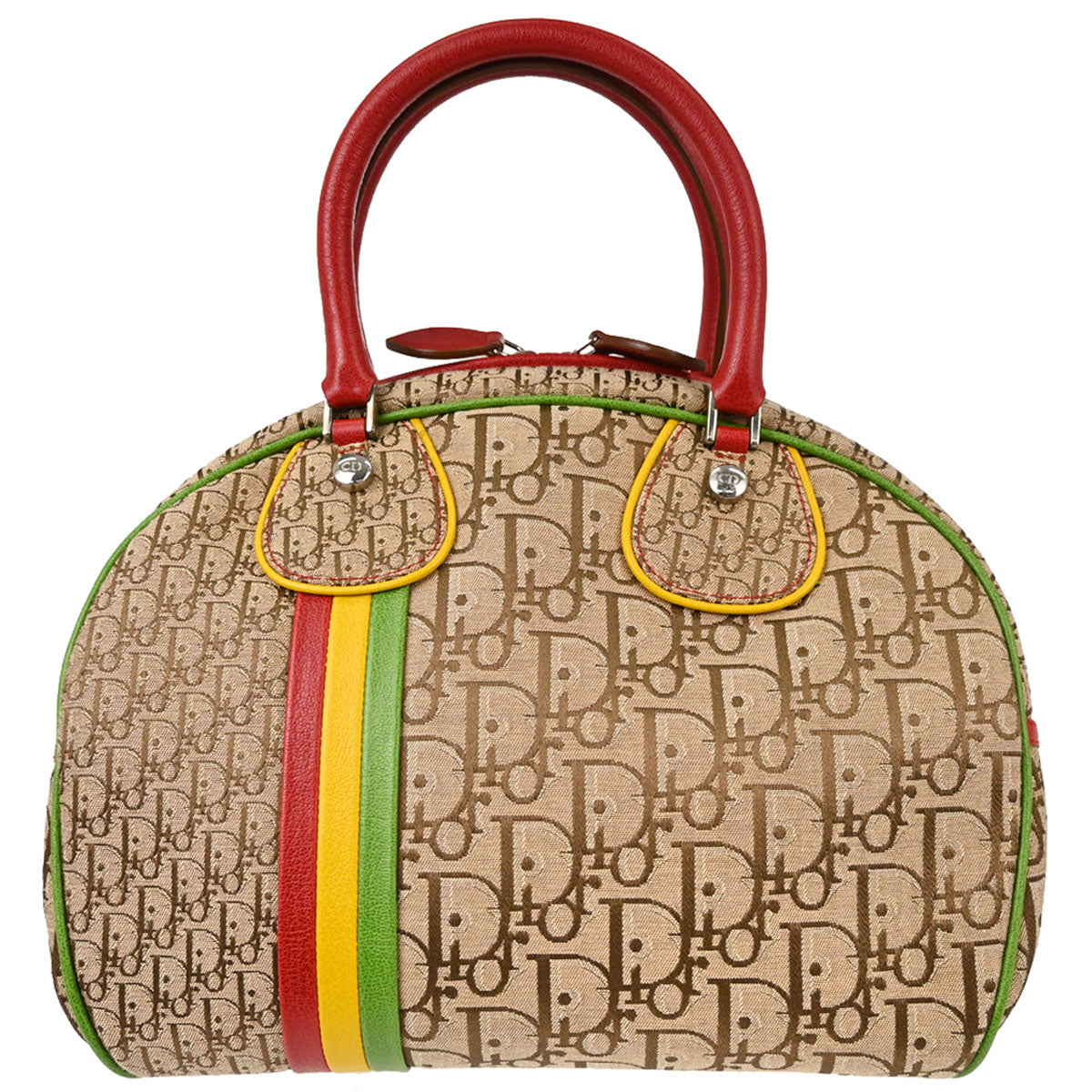 Christian Dior Rasta-Color Trotter Handbag