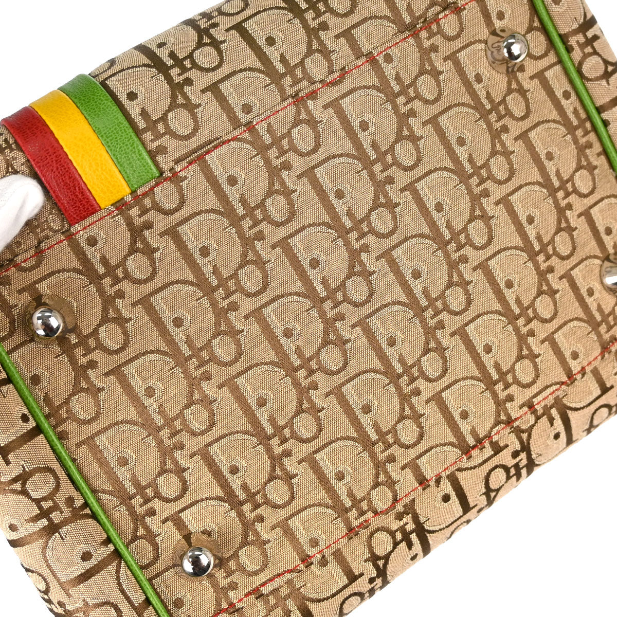 Christian Dior Rasta-Color Trotter Handbag