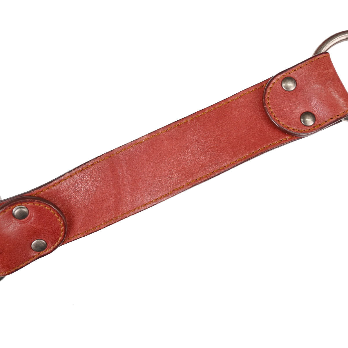 Christian Dior Red Leather Gaucho Shoulder Bag