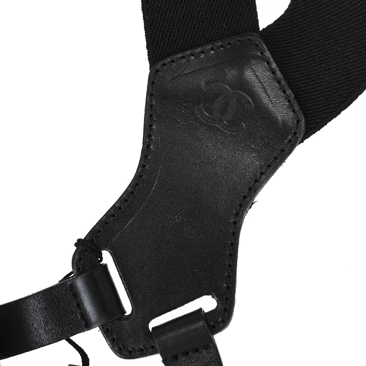 Chanel Black Suspenders Small Good