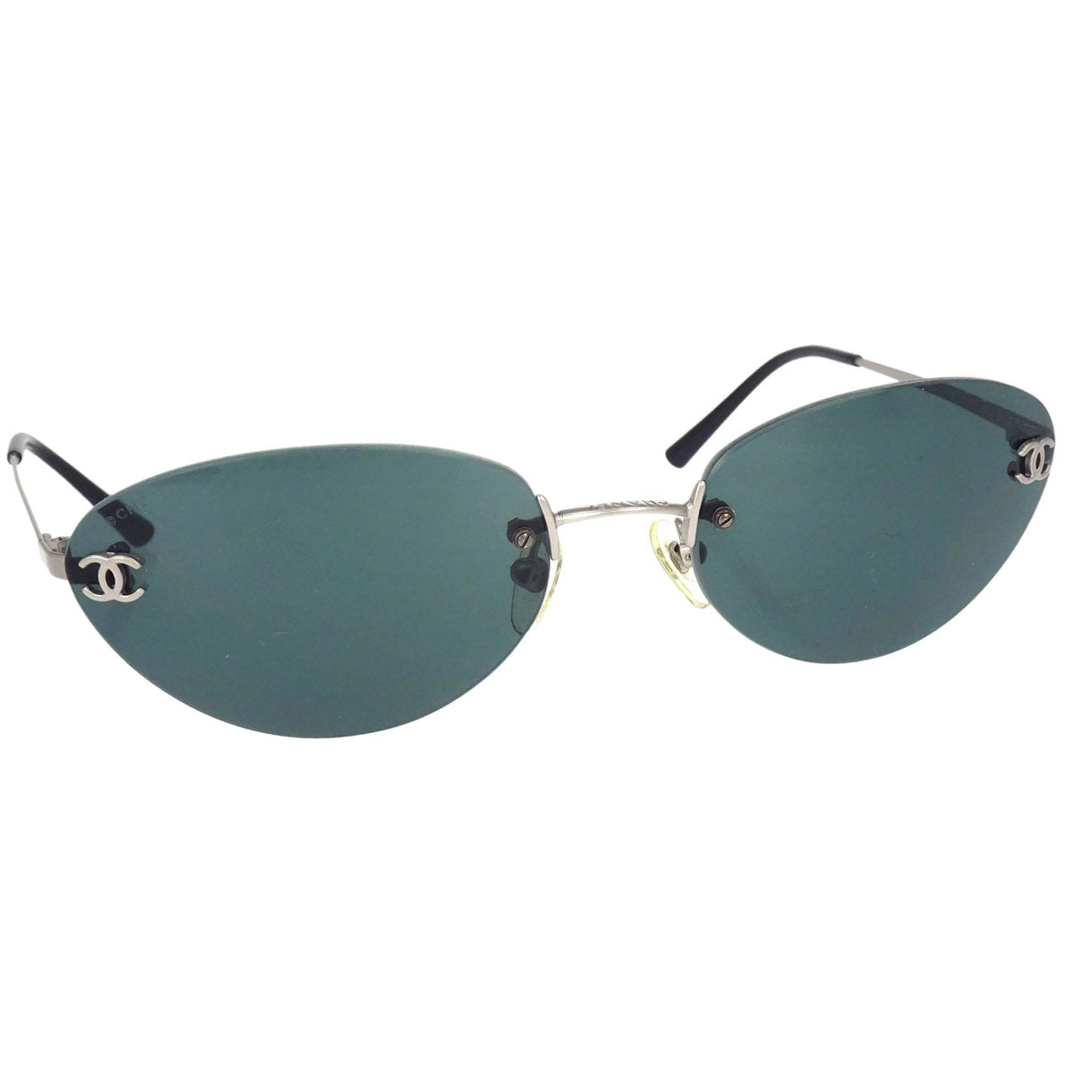 Chanel Sunglasses Eyewear Black 57□19 130 Small Good