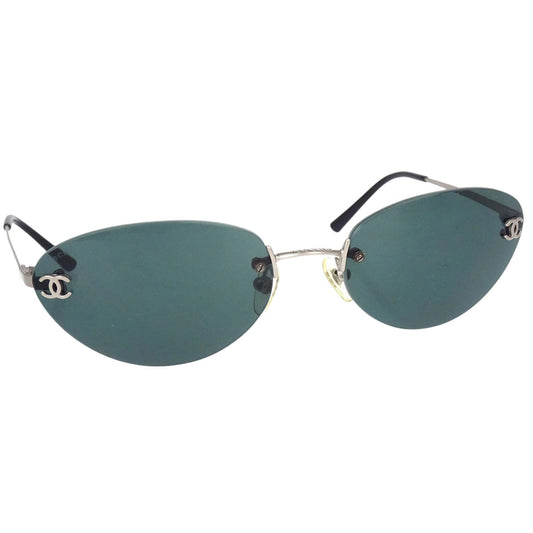 Chanel Sunglasses Eyewear Black 57□19 130 Small Good