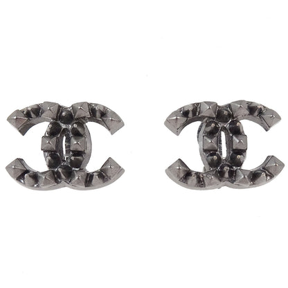 Chanel CC Clip-On Earrings Silver 03P