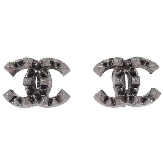 Chanel CC Clip-On Earrings Silver 03P