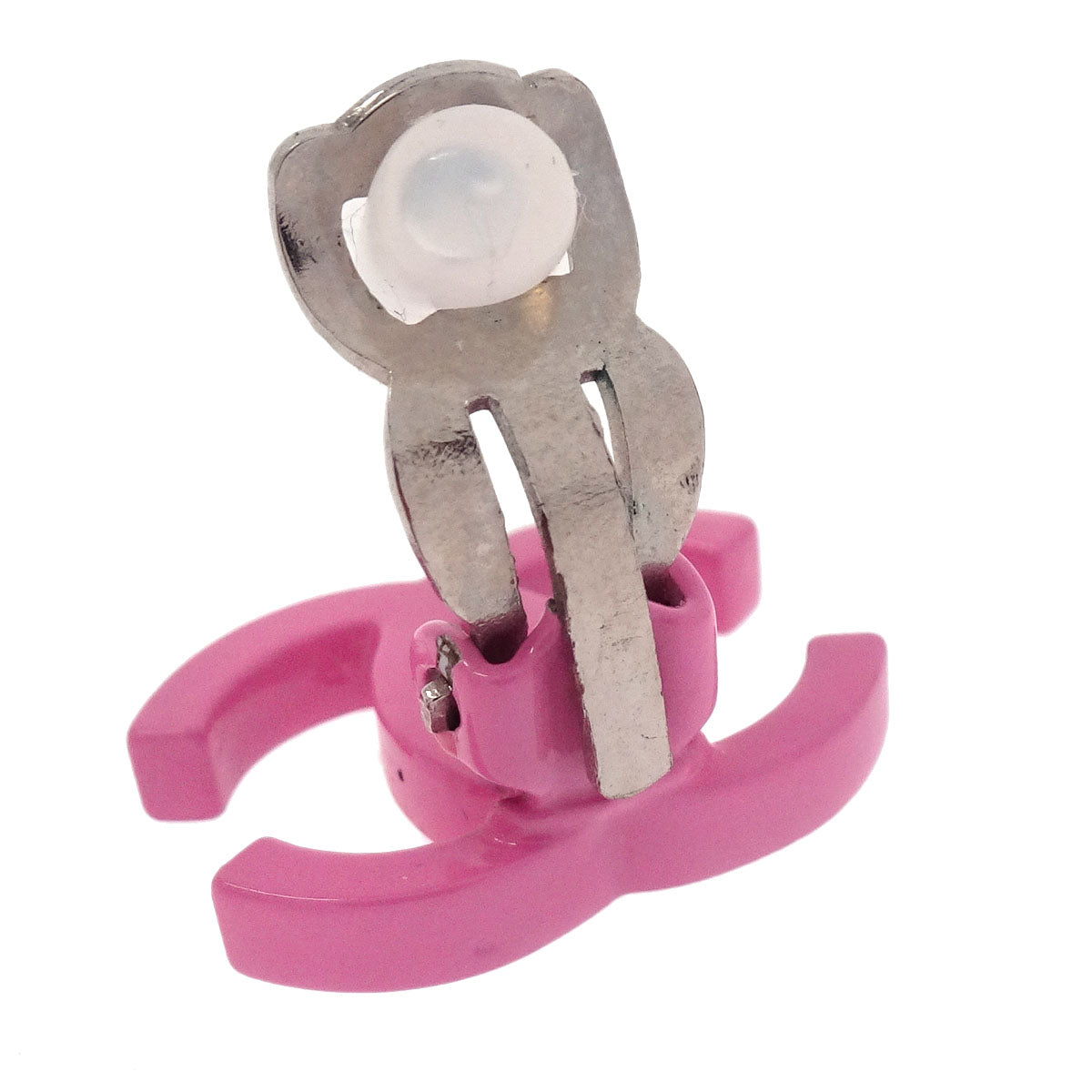 Chanel CC Clip-On Earrings Pink 04C