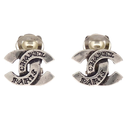Chanel CC Clip-On Earrings Silver 99A