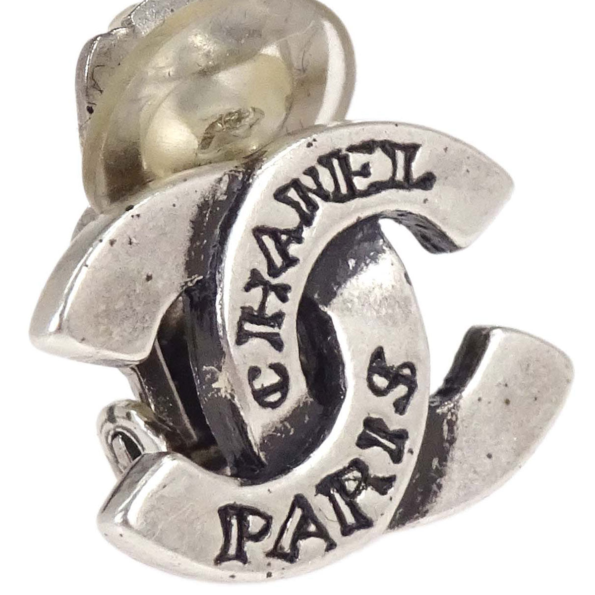 Chanel CC Clip-On Earrings Silver 99A
