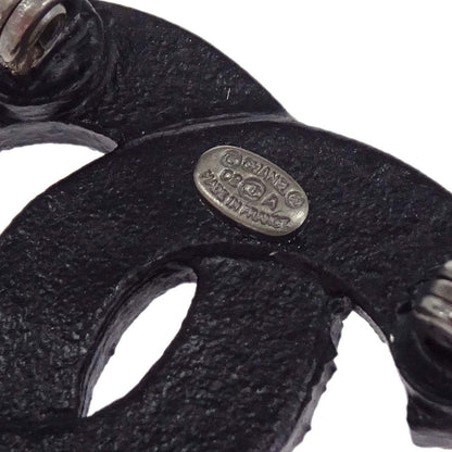 Chanel CC Brooch Pin Rhinestone Black 02A