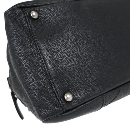 Chanel Black Caviar Skin Wild Stitch Chain Handbag