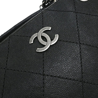 Chanel Black Caviar Skin Wild Stitch Chain Handbag