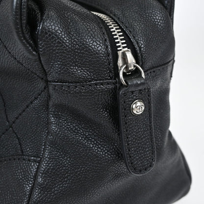 Chanel Black Caviar Skin Wild Stitch Chain Handbag
