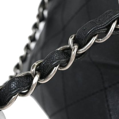 Chanel Black Caviar Skin Wild Stitch Chain Handbag