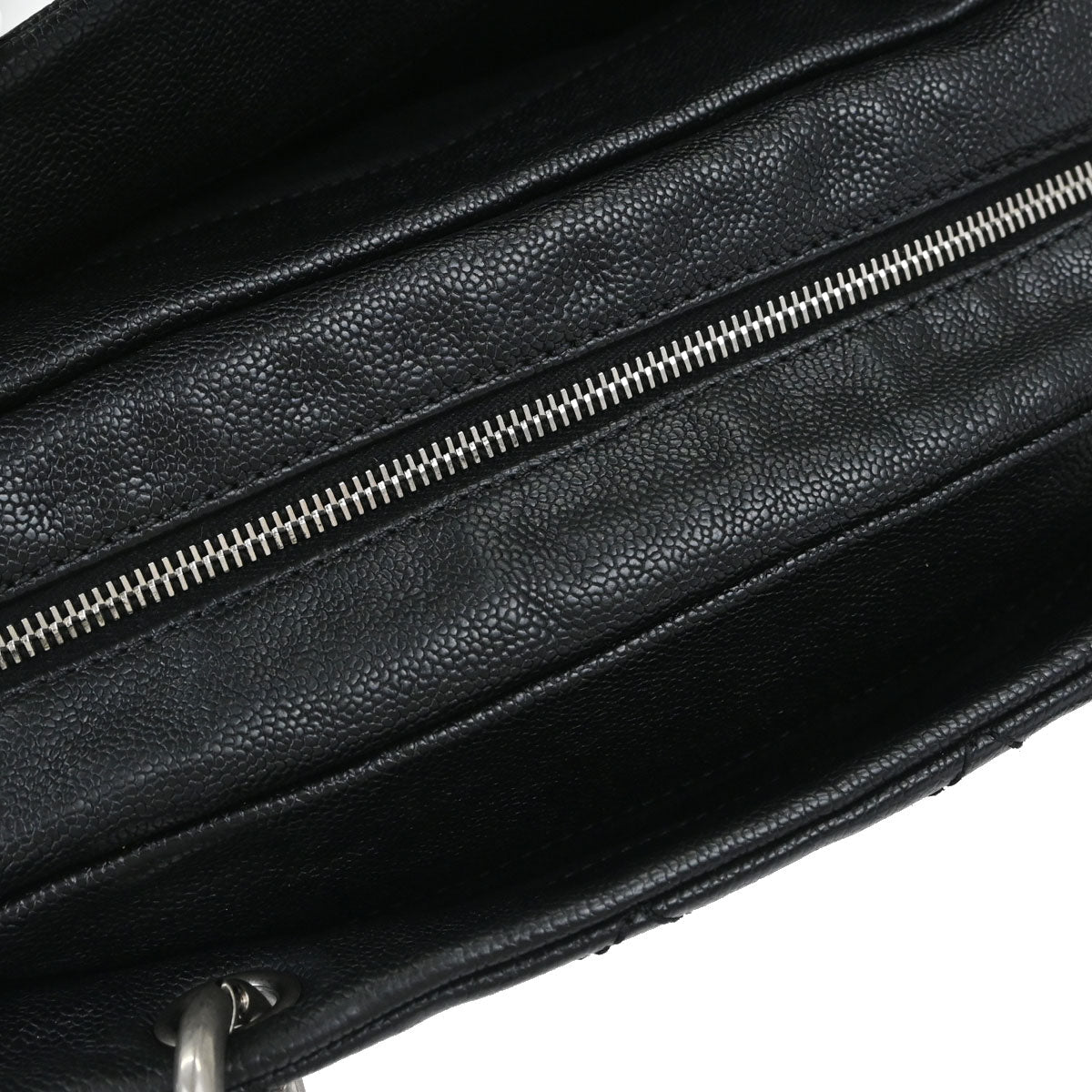 Chanel Black Caviar Skin Wild Stitch Chain Handbag