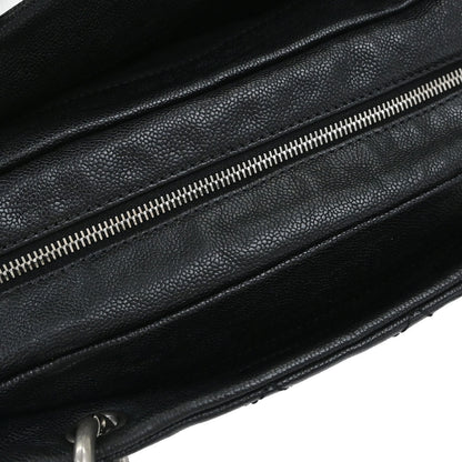 Chanel Black Caviar Skin Wild Stitch Chain Handbag