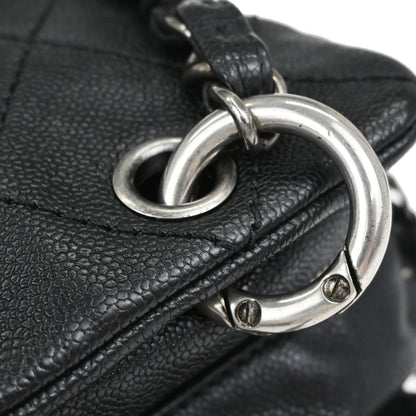 Chanel Black Caviar Skin Wild Stitch Chain Handbag