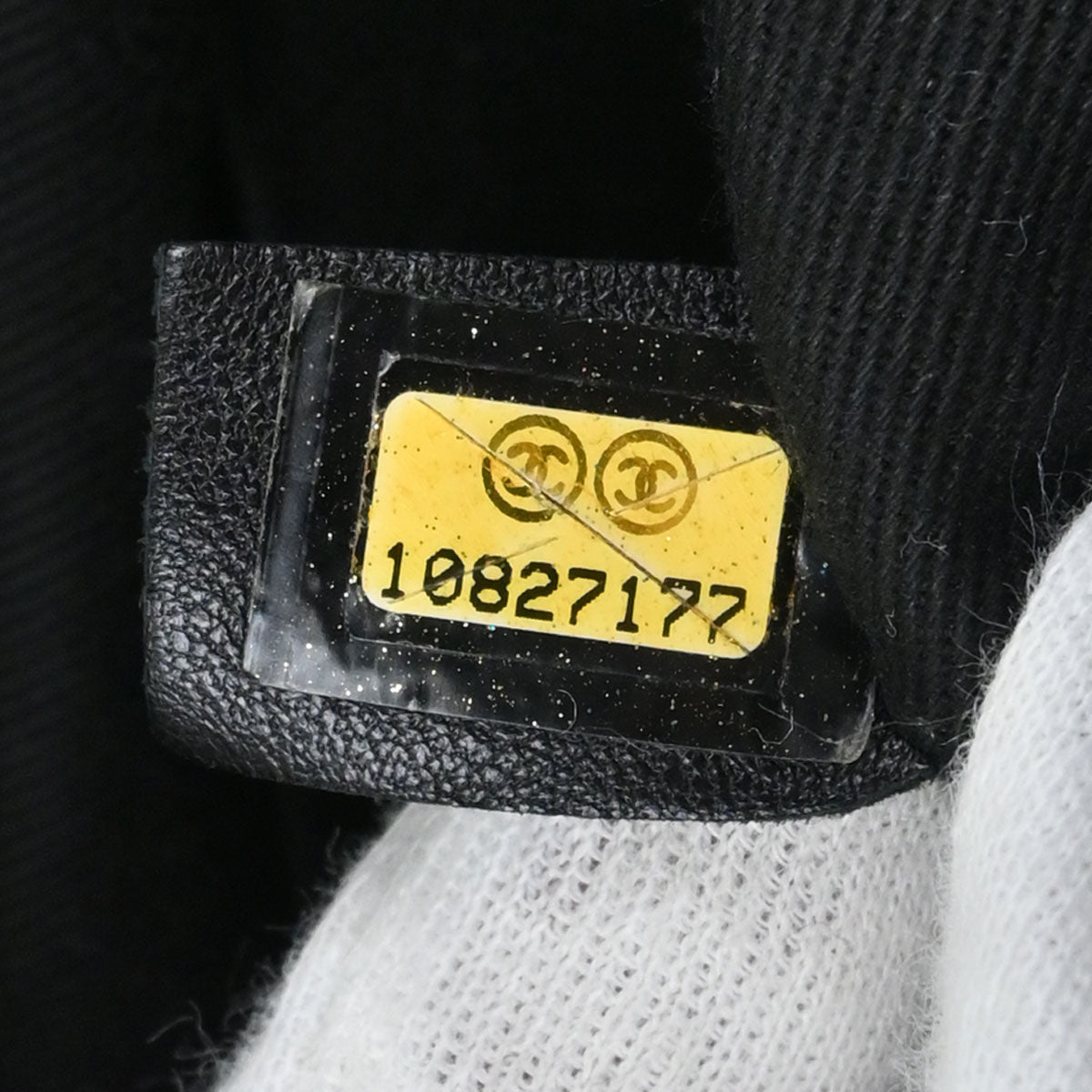 Chanel Black Caviar Skin Wild Stitch Chain Handbag