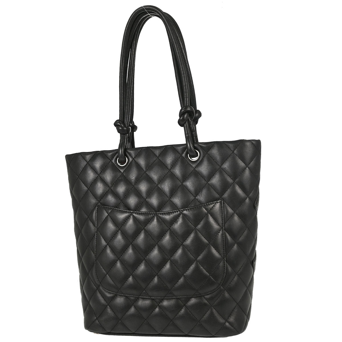 Chanel 2006-2008 Black Calfskin Cambon Ligne Tote Handbag