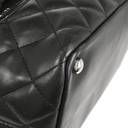 Chanel 2006-2008 Black Calfskin Cambon Ligne Tote Handbag