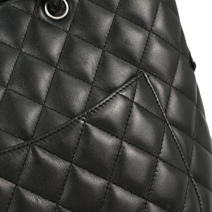 Chanel 2006-2008 Black Calfskin Cambon Ligne Tote Handbag