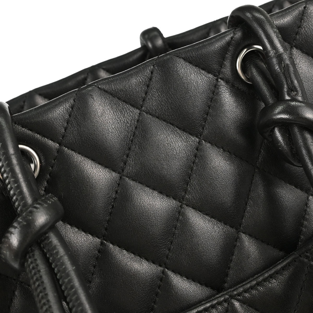 Chanel 2006-2008 Black Calfskin Cambon Ligne Tote Handbag