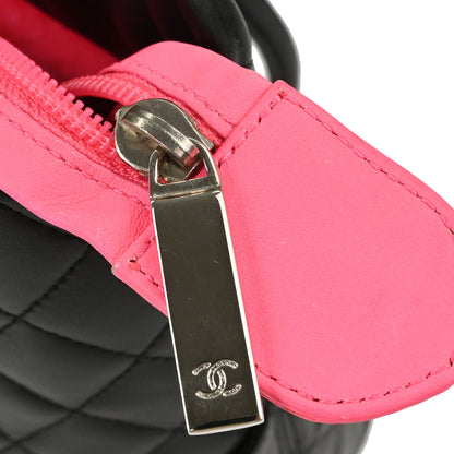 Chanel 2006-2008 Black Calfskin Cambon Ligne Tote Handbag
