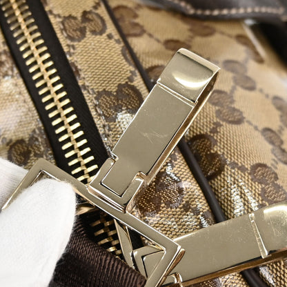 Gucci Beige PVC GG Travel 2way Shoulder Handbag