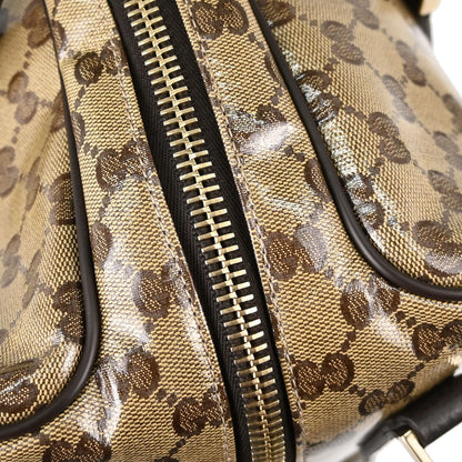 Gucci Beige PVC GG Travel 2way Shoulder Handbag