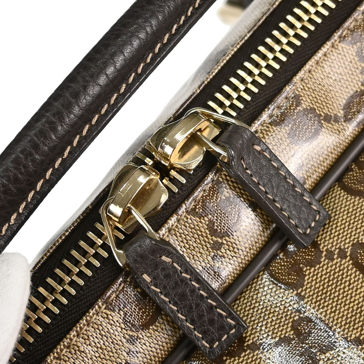 Gucci Beige PVC GG Travel 2way Shoulder Handbag