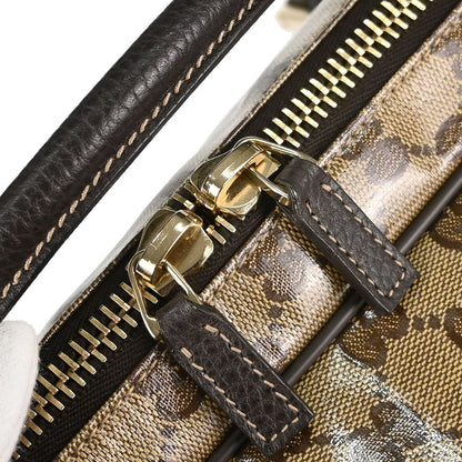Gucci Beige PVC GG Travel 2way Shoulder Handbag