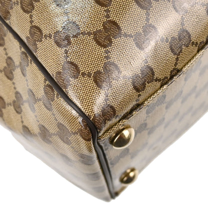 Gucci Beige PVC GG Travel 2way Shoulder Handbag