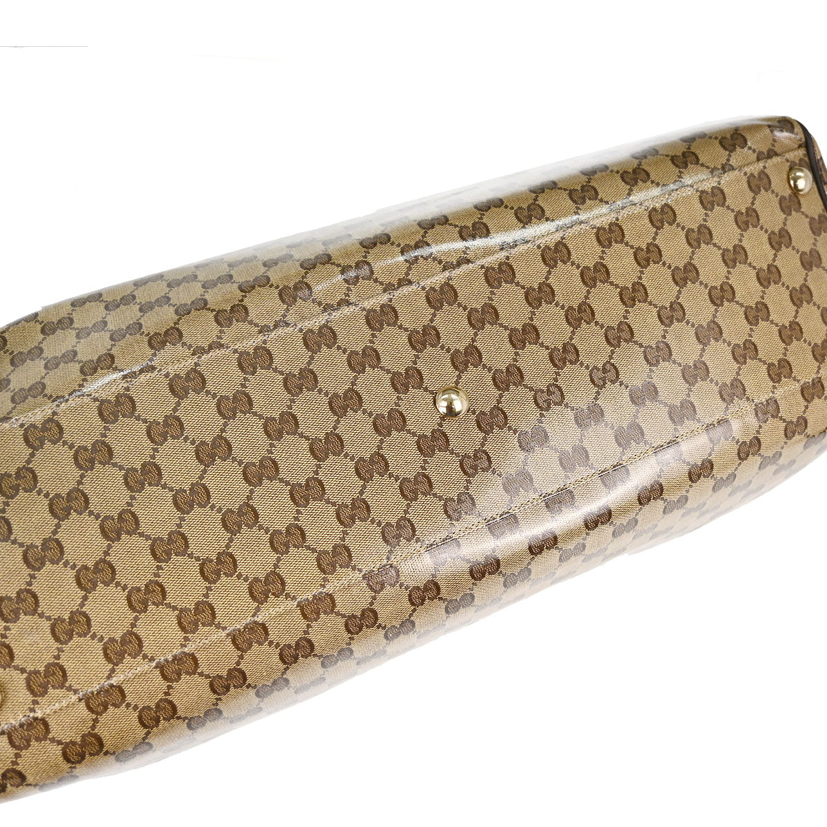 Gucci Beige PVC GG Travel 2way Shoulder Handbag