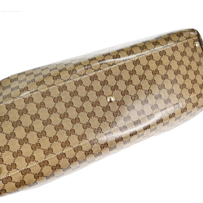 Gucci Beige PVC GG Travel 2way Shoulder Handbag
