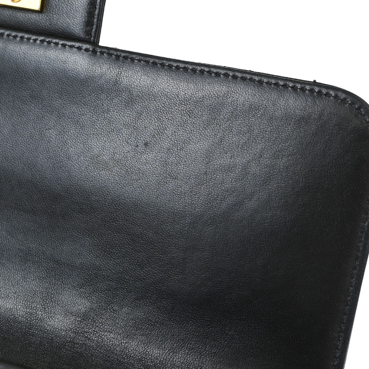 Chanel Black Lambskin Small Single Flap Shoulder Bag