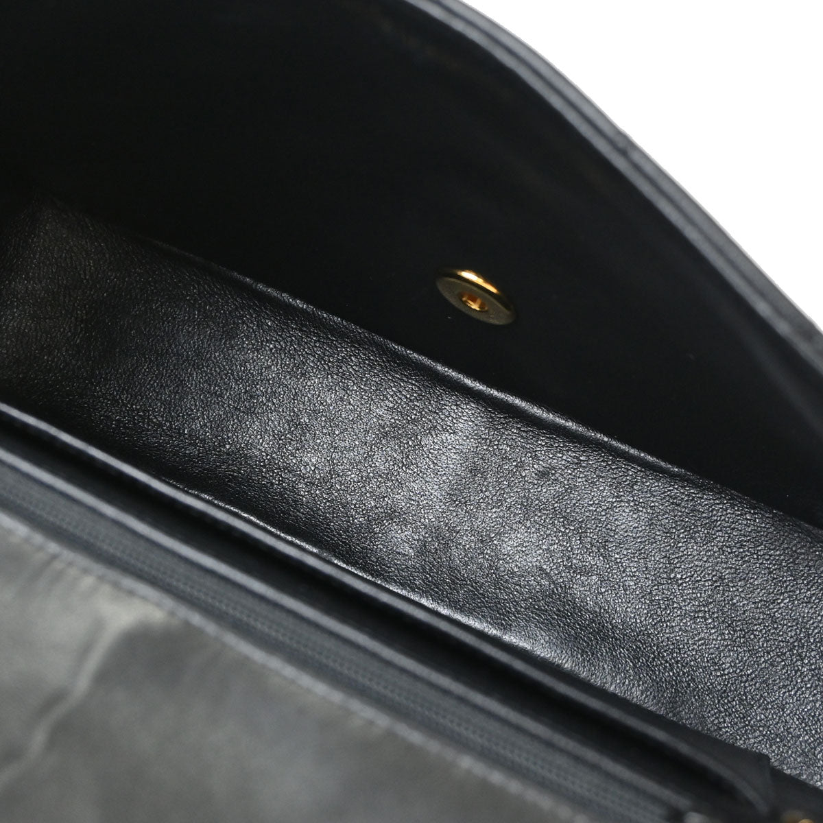 Chanel Black Lambskin Small Single Flap Shoulder Bag