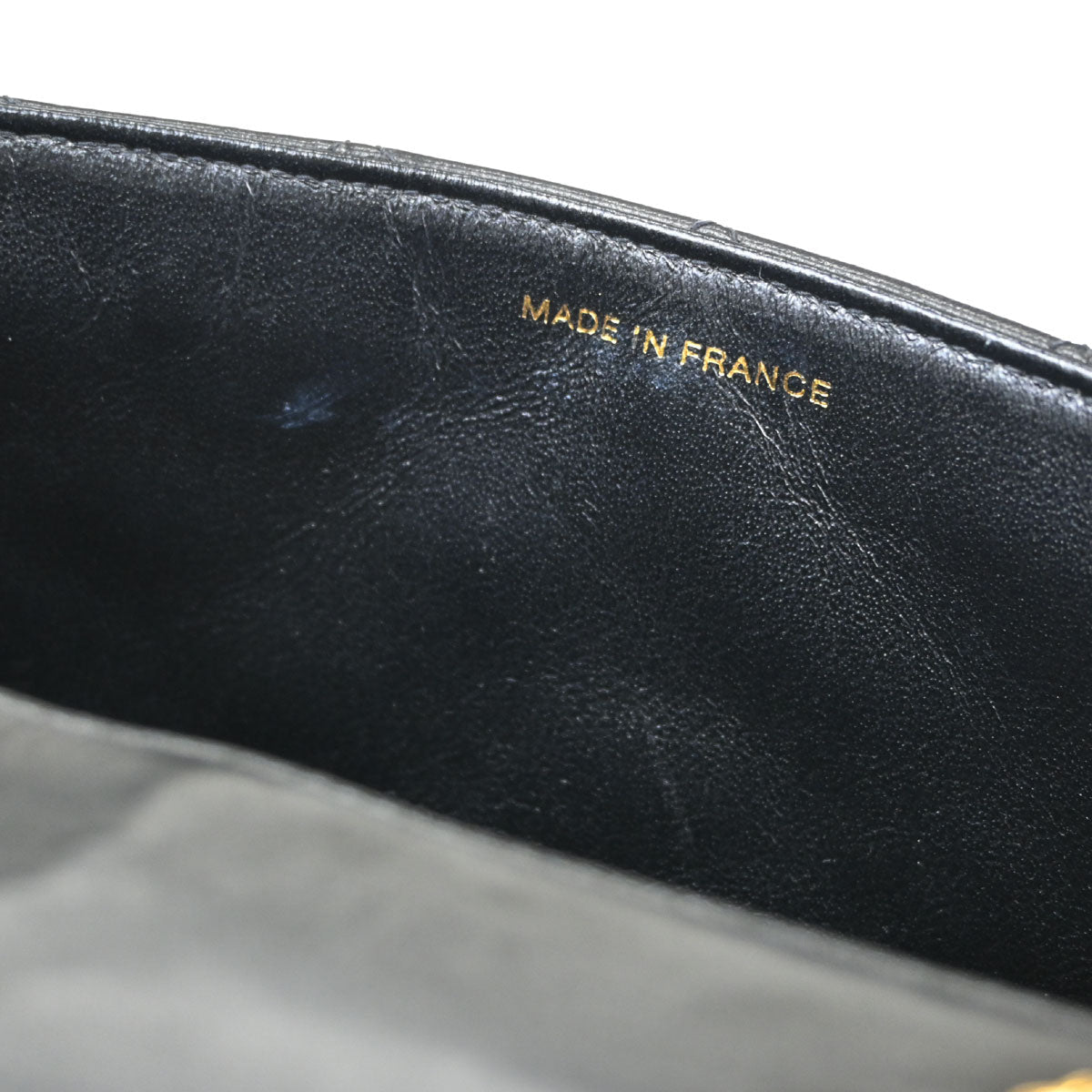 Chanel Black Lambskin Small Single Flap Shoulder Bag