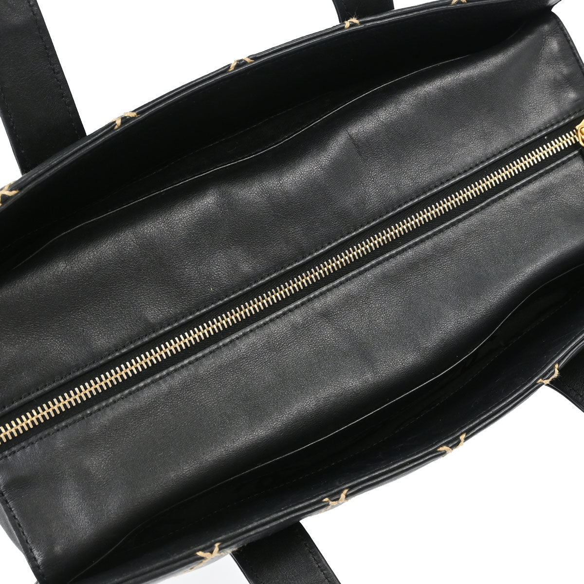 Chanel 2004-2005 Black Calfskin Wild Stitch Handbag