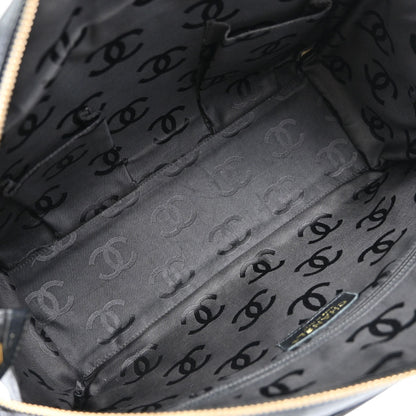 Chanel 2004-2005 Black Calfskin Wild Stitch Handbag