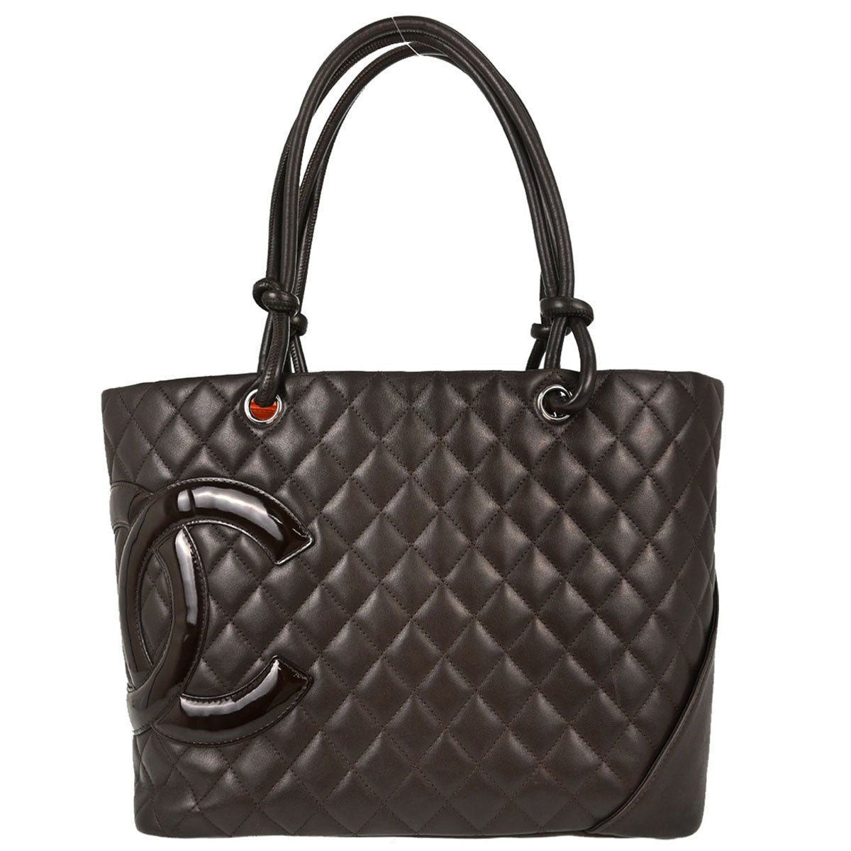 Chanel 2005-2006 Brown Calfskin Cambon Ligne Tote Handbag