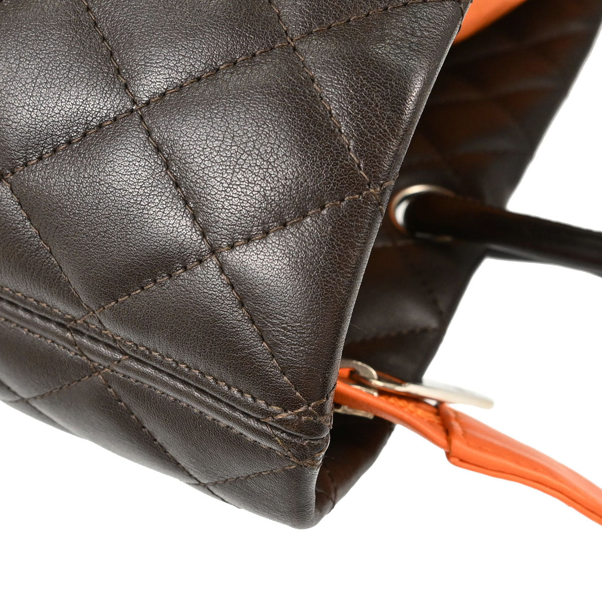 Chanel 2005-2006 Brown Calfskin Cambon Ligne Tote Handbag