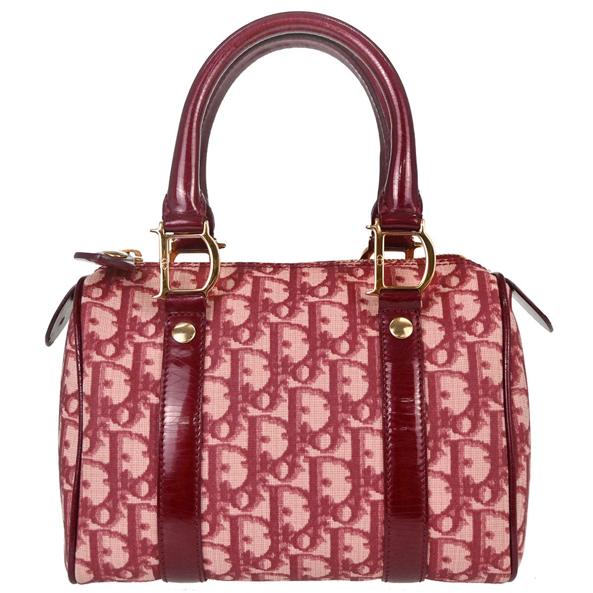 Christian Dior Burgundy Trotter Handbag
