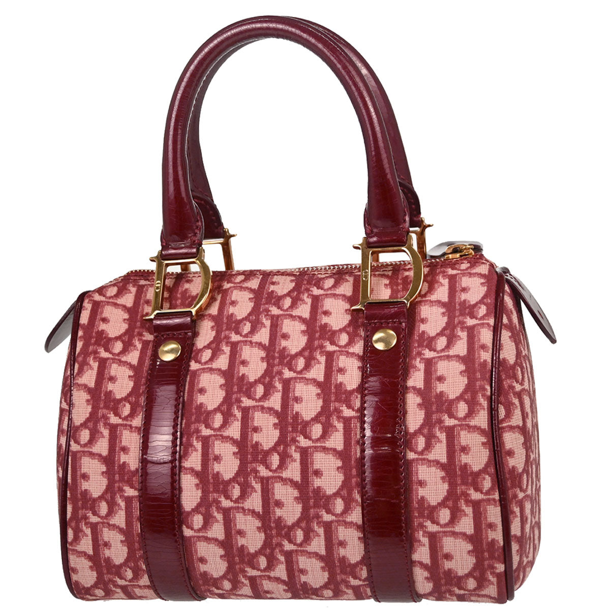 Christian Dior Burgundy Trotter Handbag