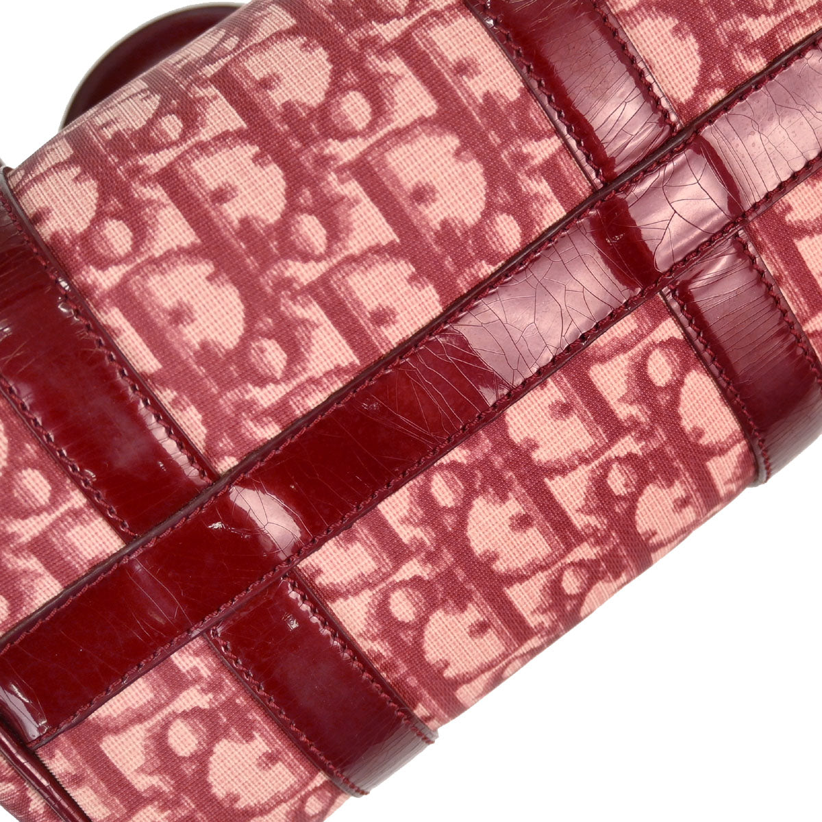 Christian Dior Burgundy Trotter Handbag